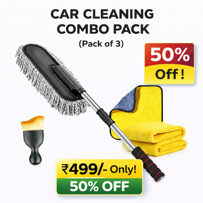 Car Cleaning Combo Pack (Pack of 3)